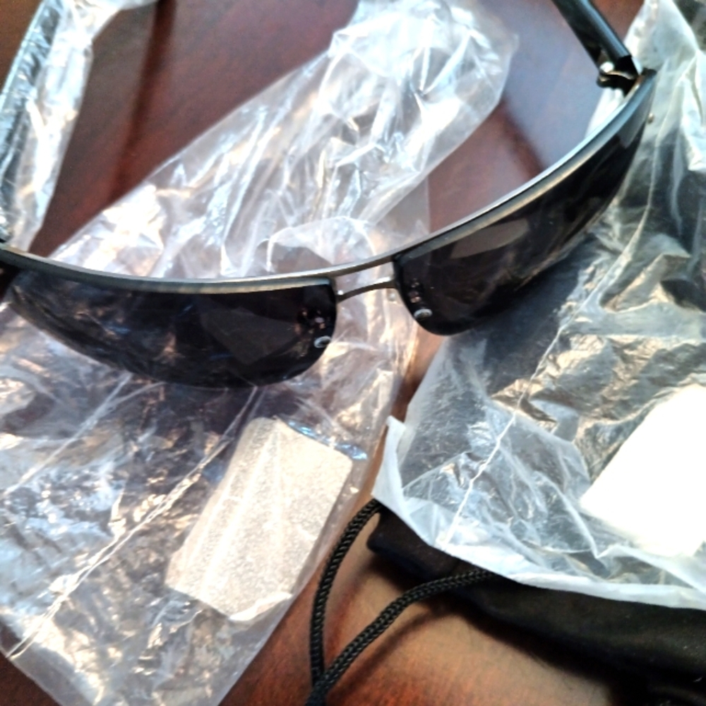 Stylish Black Timberland Sunglasses With Brushed Silver
